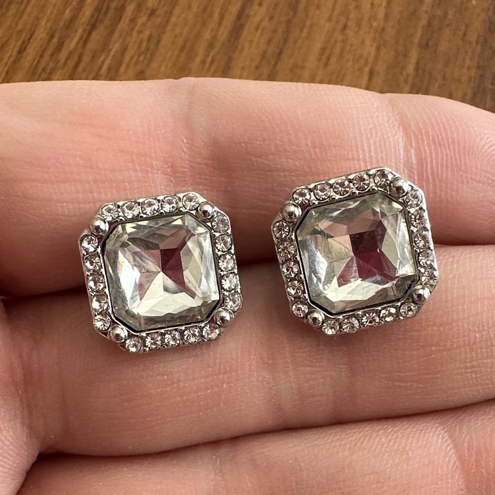 Elegant Silver Stud Earrings 🌺